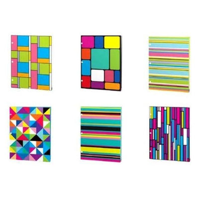 Glossy 2 Pocket Portfolio Assorted Colors