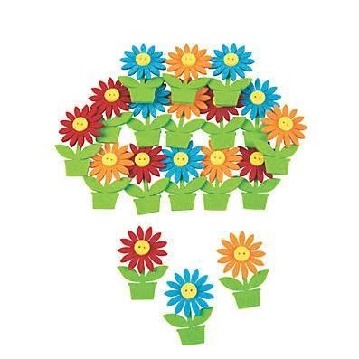Felt Flower Embellishments 2 1/2" 12/pk