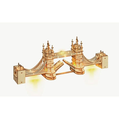3D Wooden Puzzle Bridge With Lights