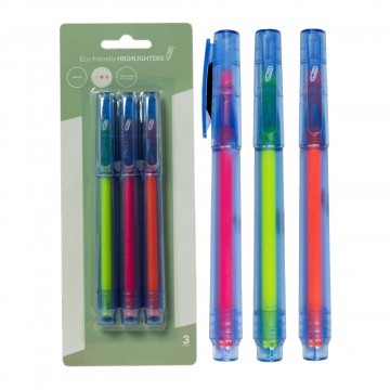 Highlighter, Chisel Tip, Yellow/Pink/Orange