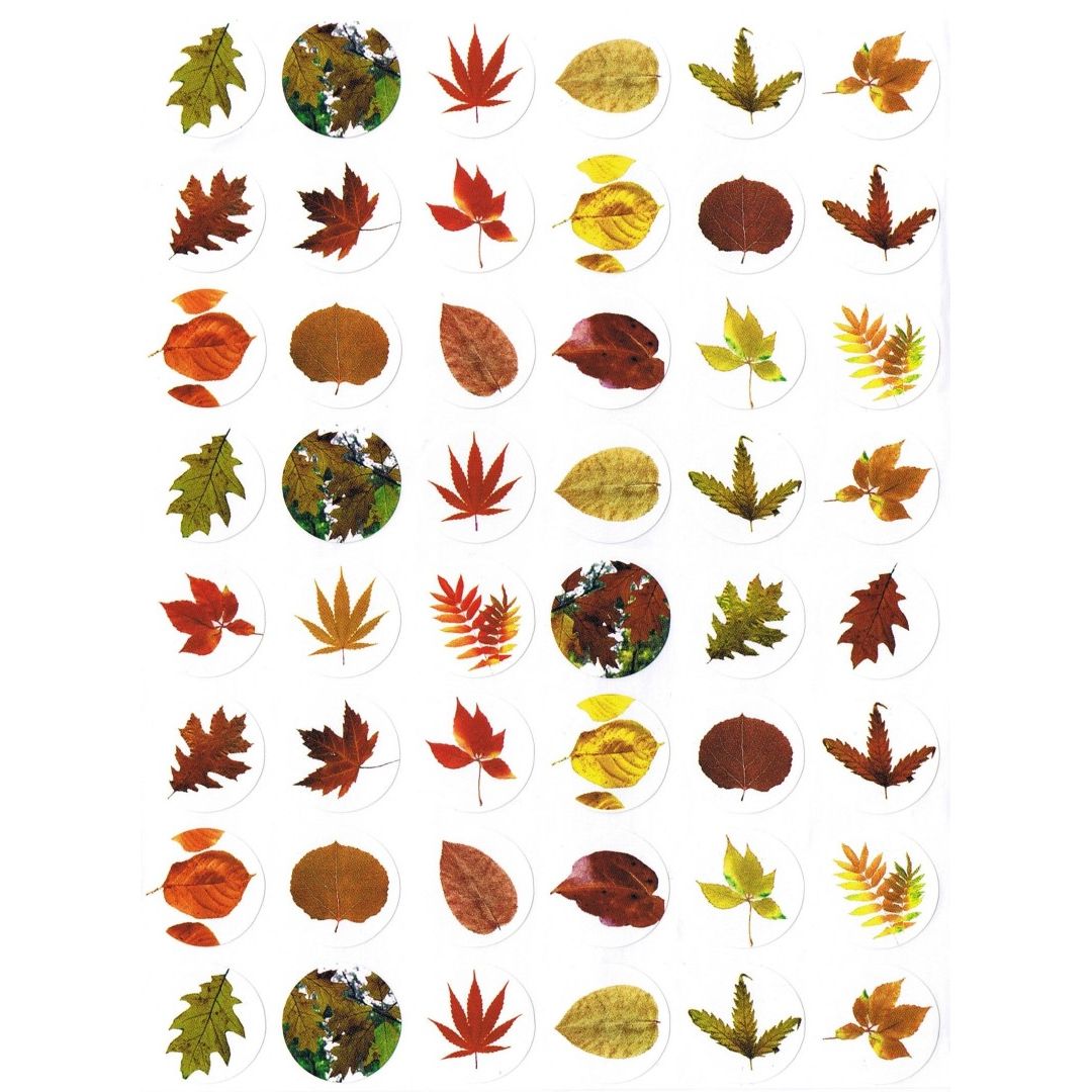 Leaves Stickers 3/4" (10 Sheets)