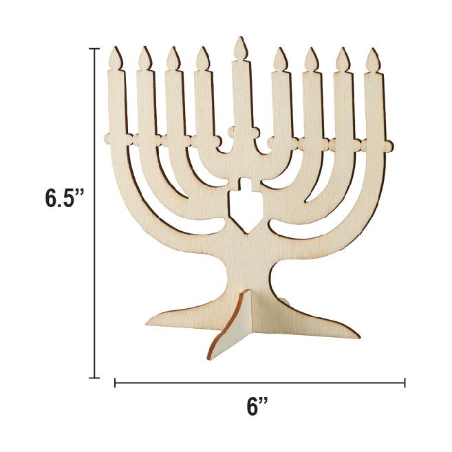 Menorah Stand Up 6.5" x 6" inches 1 pc