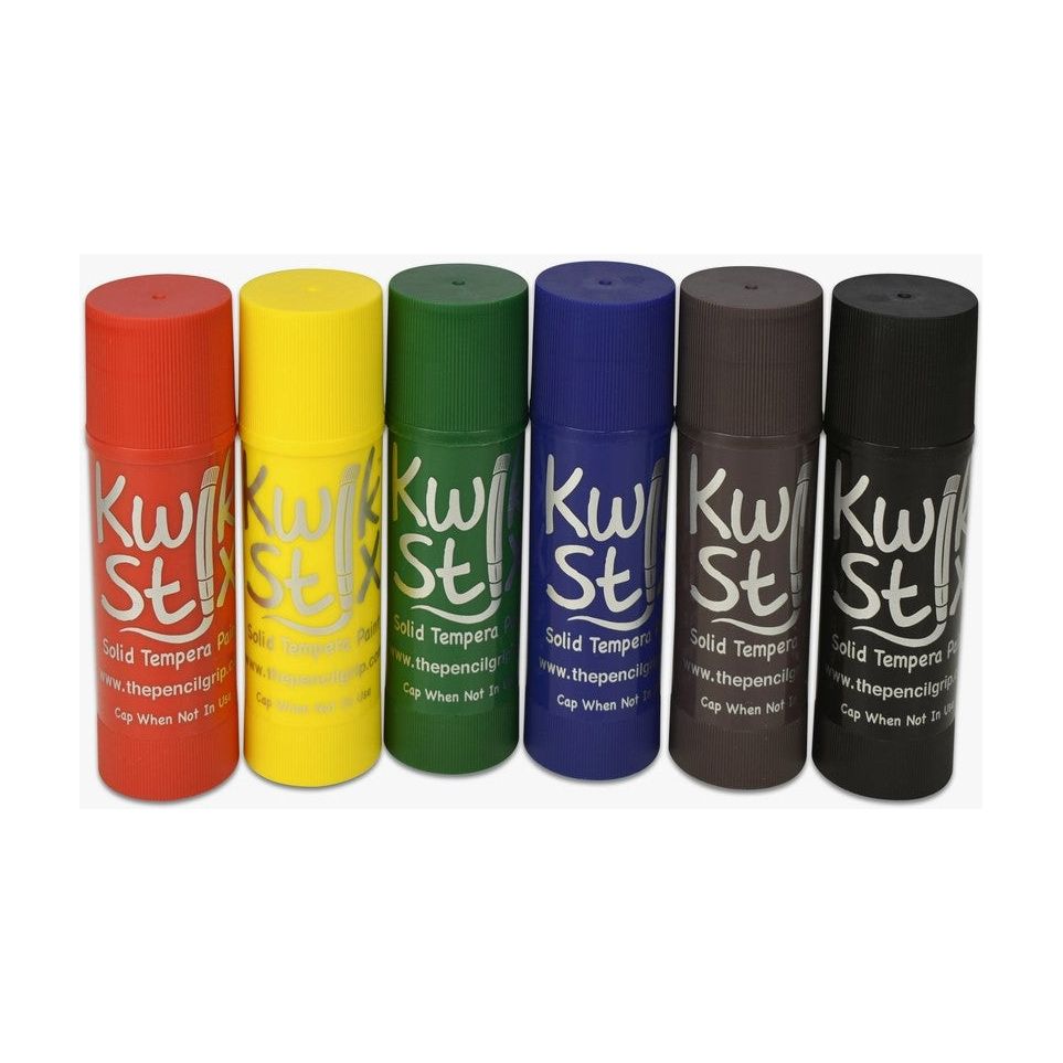 Jumbo Kwikstix Tempera Paint - 6 Pc Classic Colors