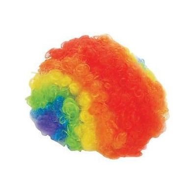 Multi Color Clown Wig 25"