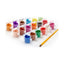 Washable Paint Pots with Brush 18 ct.