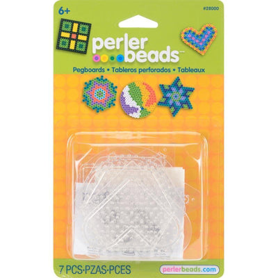 Clear Perler peg boards 5/Pkg