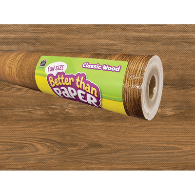 Better Than Paper Bulletin Board Roll (Fun Size Classic Wood), 18" x 12'