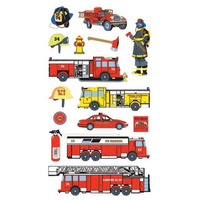 Fire Department Stickers 1 sheet