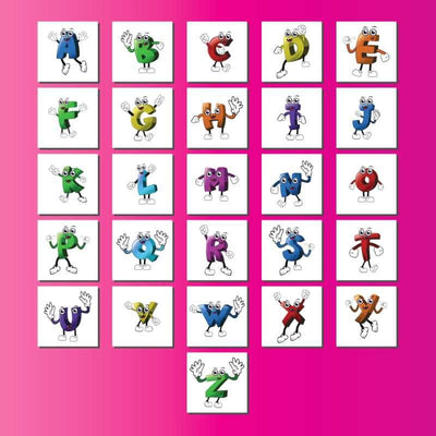 abc cards poster character 24 x 24.