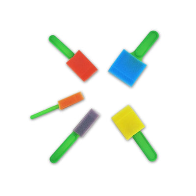 Lil' Artist Sponge Brush 5/pk Assorted Sizes and Colors