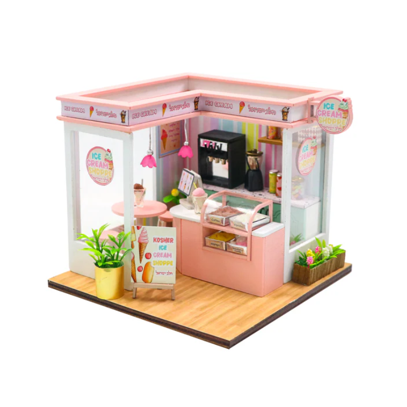 Miniature Ice Cream Shop Kit 5" x 4" x 5"