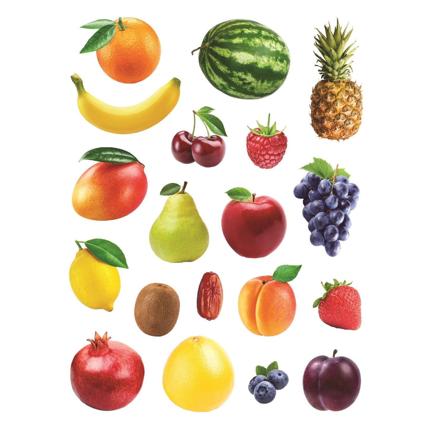 Fruit Stickers Die Cut (20 Sheets)