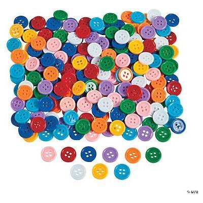 Self adhesive plastic buttons 1lb Approx 800/pcs 5/8"
