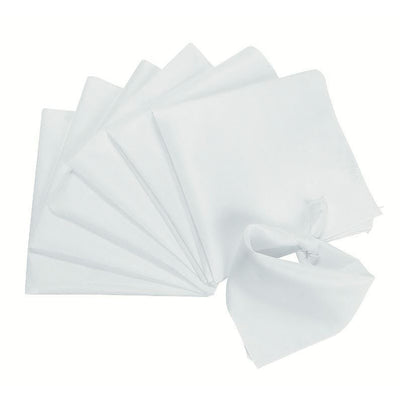 DIY White Bandanas 12/pk