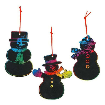 Snowman Scratch Off Craft 24/pk