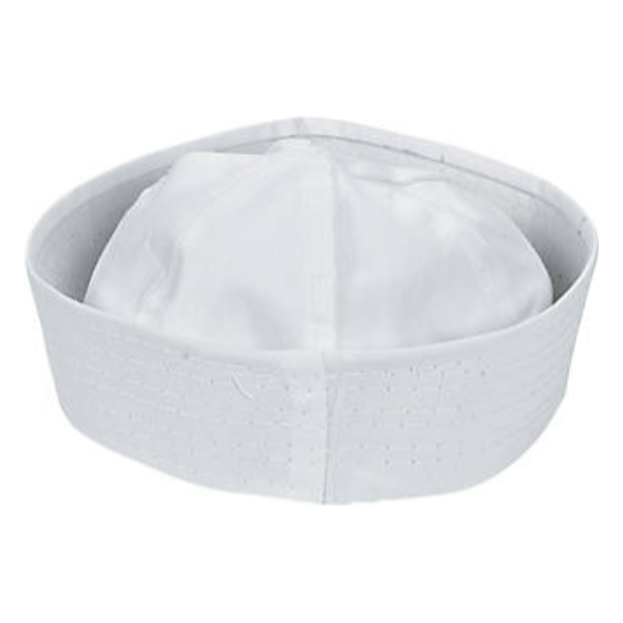 DIY White Cotton Sailor Hats 12/pk