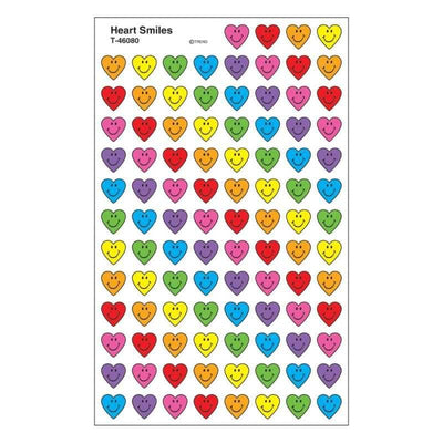 Heart Smiles Stickers 7/16" (8 Sheets)