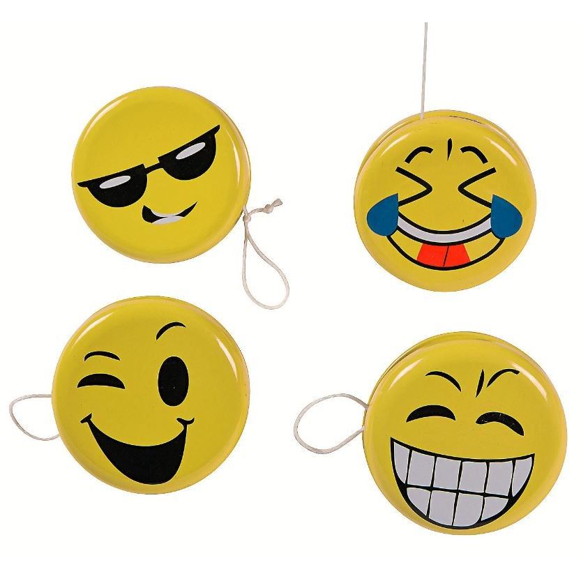 Emoji Face Yo Yos 2" 12/pk