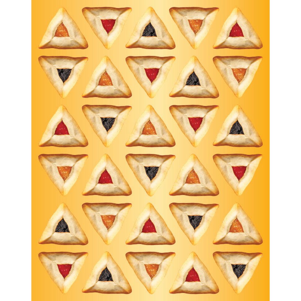 Hamentashen Stickers 6/sheets