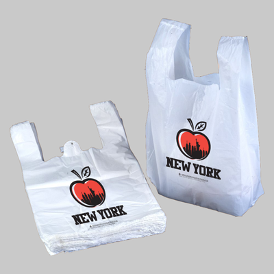 Large New York Poly Shopping Bags 12x7x22 500/pk
