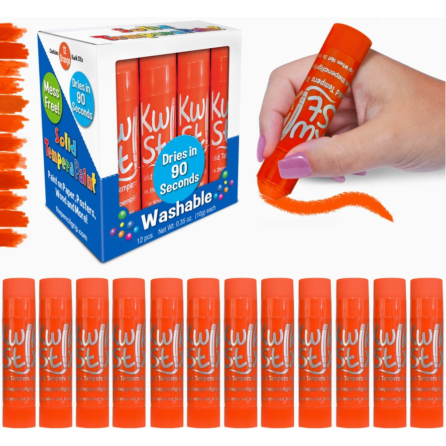 Kwik Stix Solid Paint Bulk Orange 12 Count