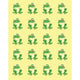 Frog Stickers 1" 6/sheets