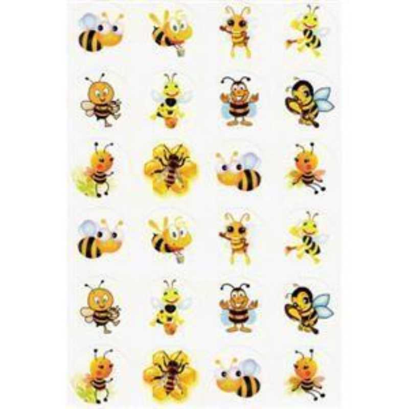 Happy Bees Stickers 1" (10 Sheets)