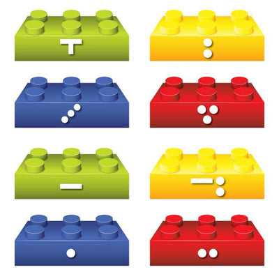 nekudos lego Flashcard 8.5" x 11" each