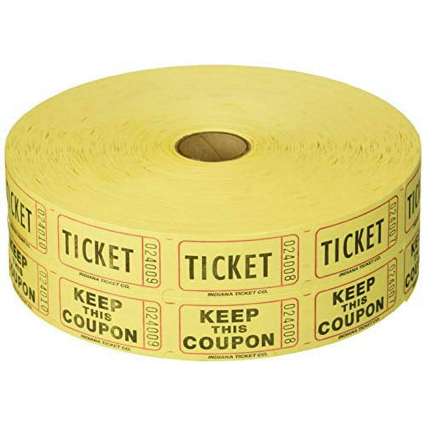 Roll Tickets (double, Green) 2000 sets per roll