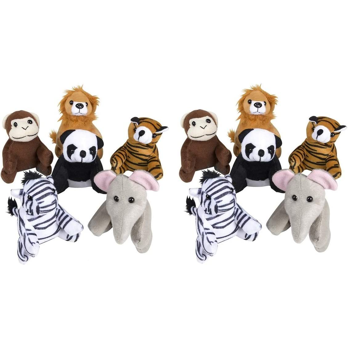 Plush Zoo Animal 5" 12/pk