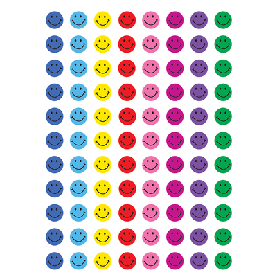 Happy Faces Mini Stickers Value Pack 3/8" 1144/pk
