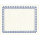 Conventional Parchment Certificate Paper 8 1/2" x 11" 50 Sheets Blue