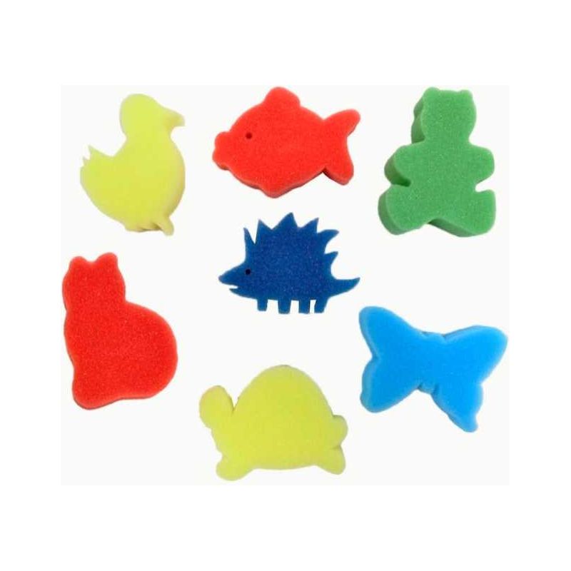 Animal Shape Sponges 7/pk