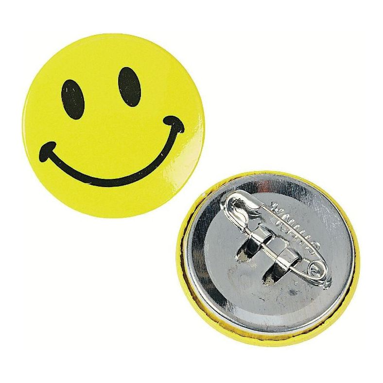 Mini Smile Face Buttons 48/pk 1"