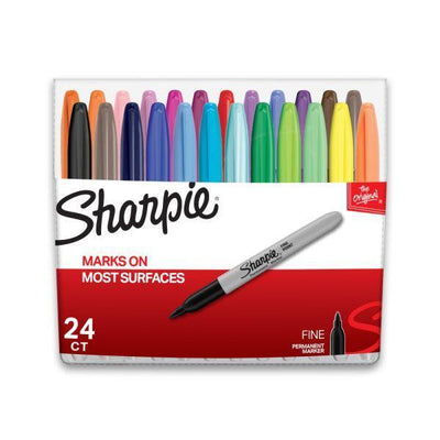 Sharpie Fine Tip Permanent Marker Assorted Colors 24/pk