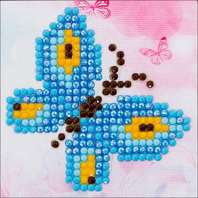 Diamond Embroidery Art Kit 4.75"X4.75"-Butterfly