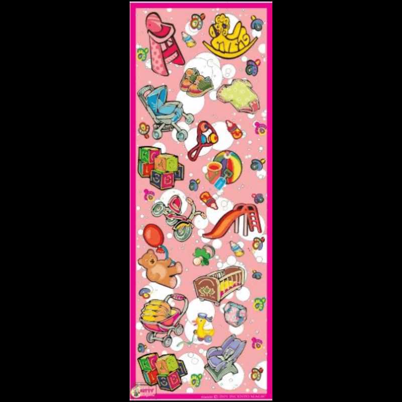Baby Items Stickers Die Cut (25 Sheets)