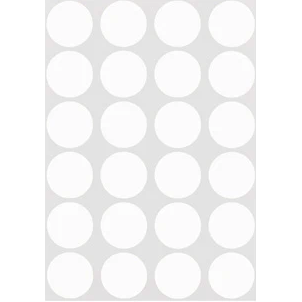 Color Coding Dot Sticker (White, 3/4", 25)