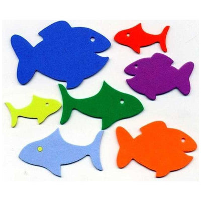 Fish Foam Shapes approx 1"-4"