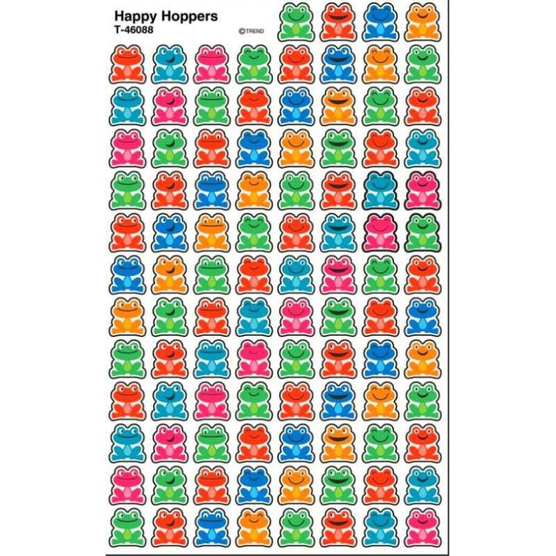 Happy Hoppers Frog Stickers 7/16" (8 Sheets)