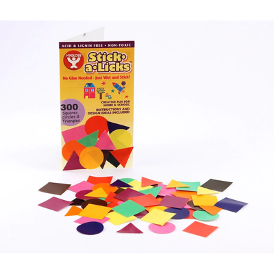 Stick a Licks Squares Circles and Triangles (2000/pk)