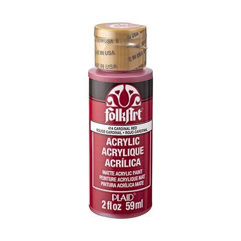 Folk Art Acrylic Paint 2 oz (Deep Red)