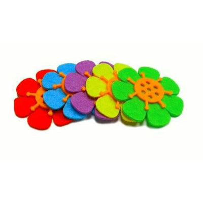 Flower felt shape 5/pk