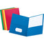 Two Pocket Paper Folders (Assorted, 100 Pack)