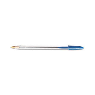Cristal Ballpoint Stick Pen Blue 12/pk