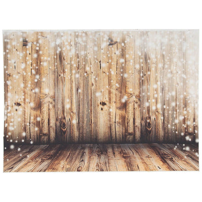 Premium Rustic Twinkling Lights Polyester Backdrop, 82-3/4" x 59"