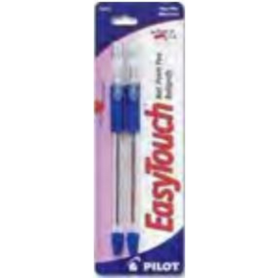 Easytouch Blue Pen Medium Point 2/pk