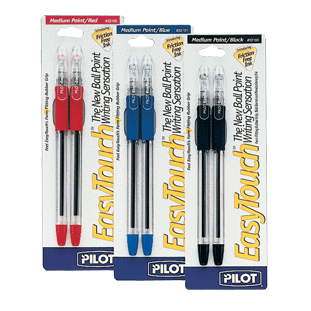 Easytouch Black Pen Fine Point 2/PK