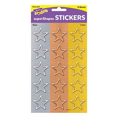 Large Stars Stickers 1 1/4" 120/pk