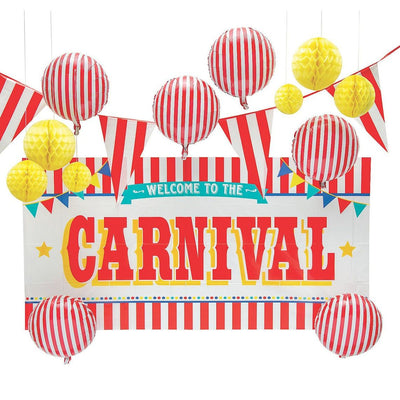 Red & White Carnival Decorating Kit 6 ft. x 3 ft. - 1 set